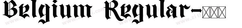 Belgium Regular字体转换 Belgium Regular字体转换